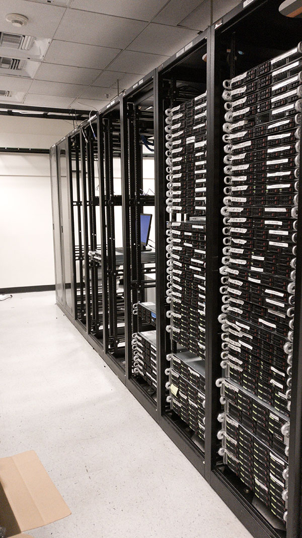 A room filled with lots of racks and shelves.